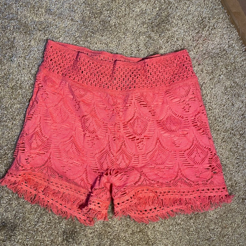 pink imperial star girls shorts size medium